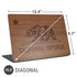 California Wood Flag Universal Laptop 16.6in (13.4 x 9.7in) Skin